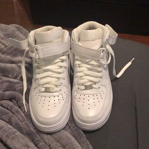 White Air Force 1s Mids